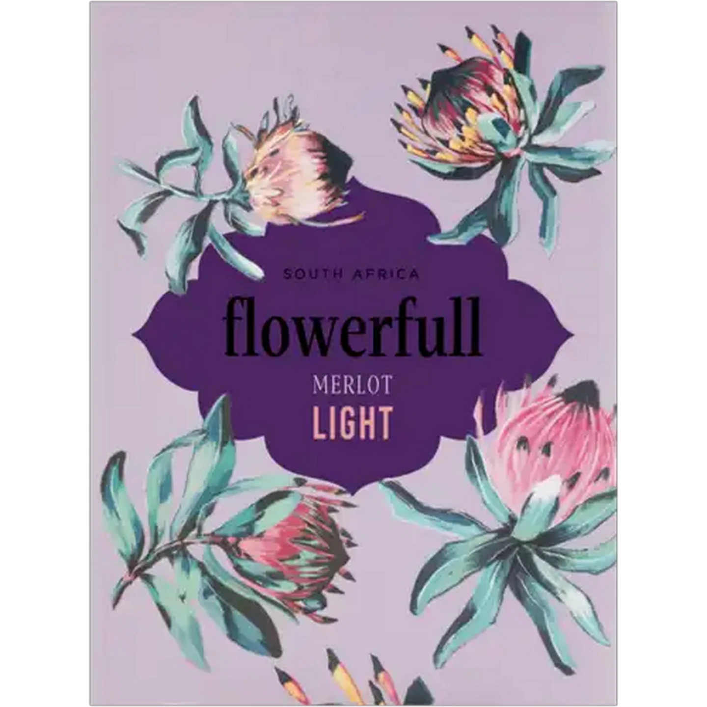 Image of Flowerfull Light Merlot Red Wine Box 2L