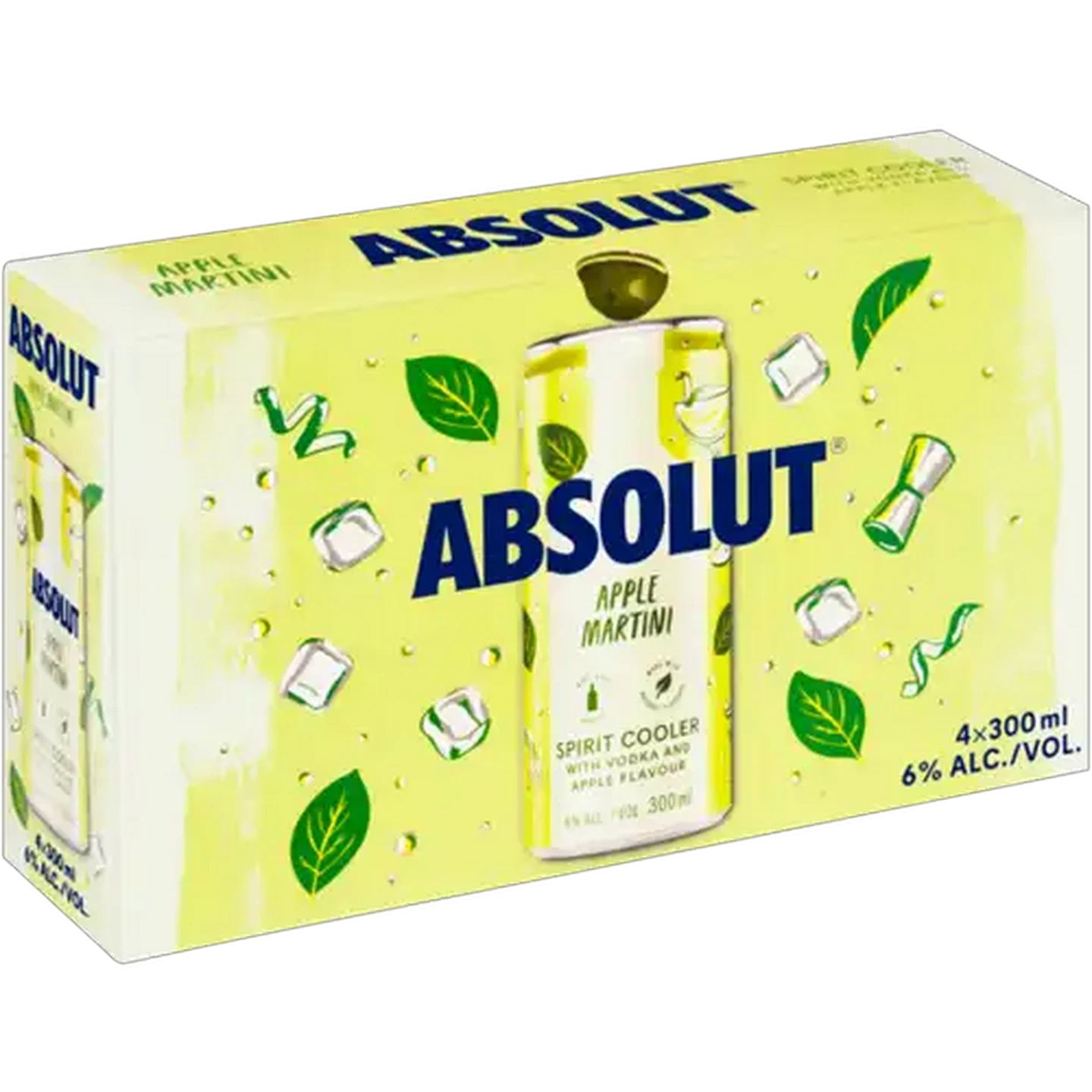 Image of Absolut Apple Martini Spirit Cooler 4 x 300ml