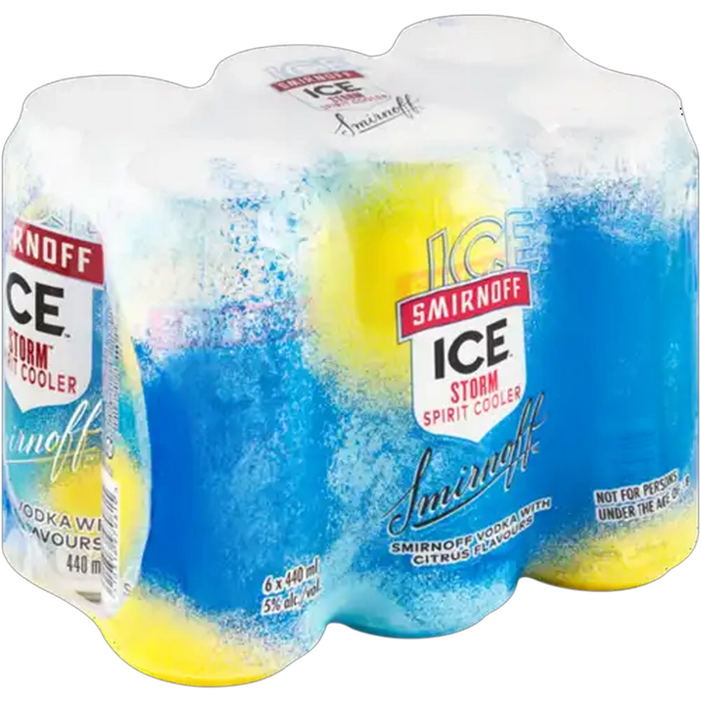 Image of Smirnoff Ice Storm Spirit Cooler 6 x 440ml