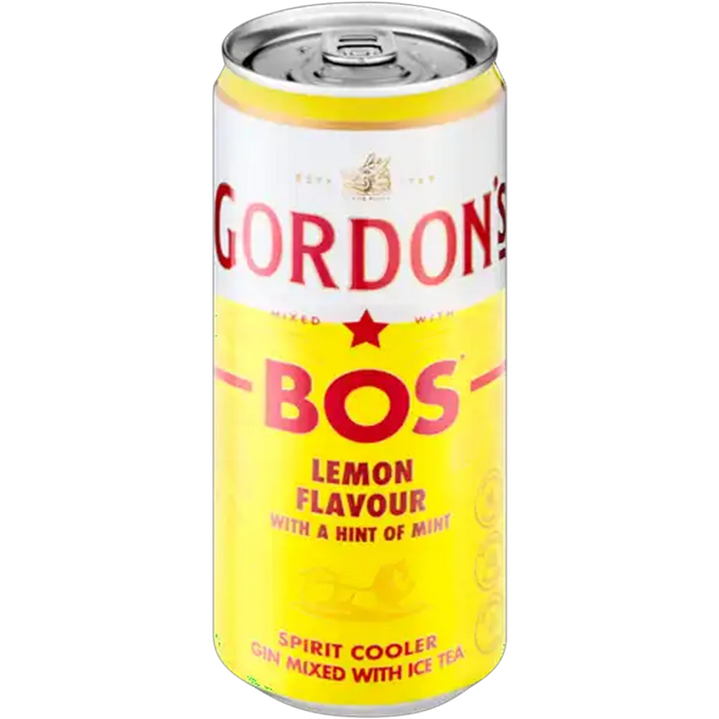 Image of Gordon's BOS Lemon Flavour Iced Tea Spirit Cooler Can 300ml