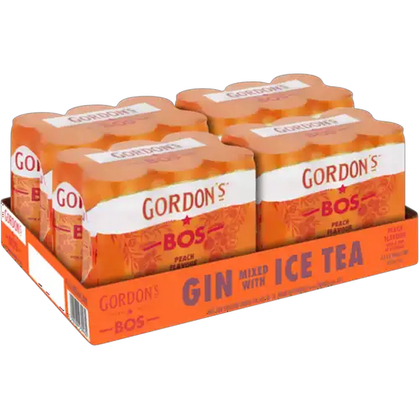Image of Gordon's Peach Flavour Ice Tea Spirit Cooler 24 x 300ml