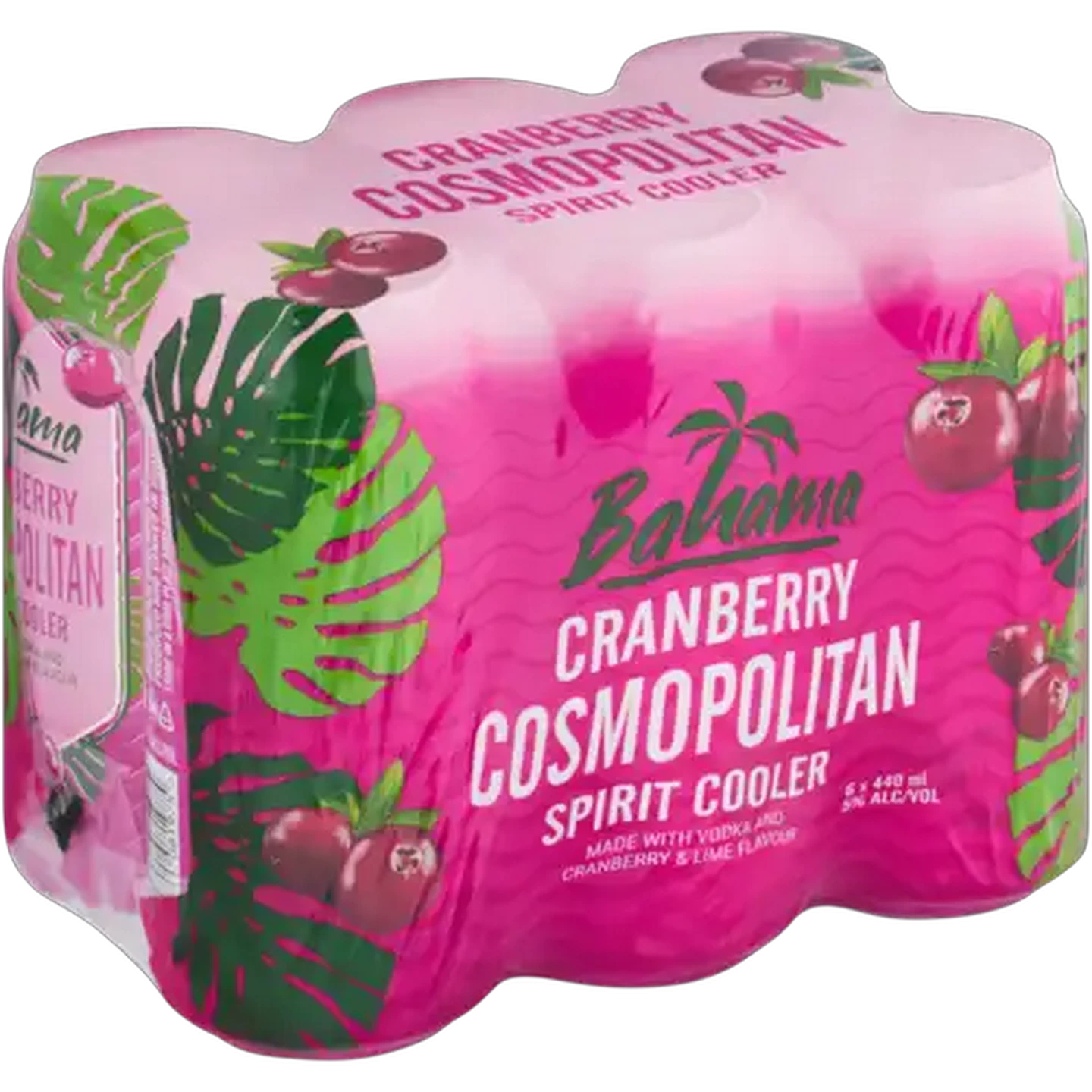 Image of Bahama Cranberry Cosmopolitan Spirit Cooler 6 x 440ml