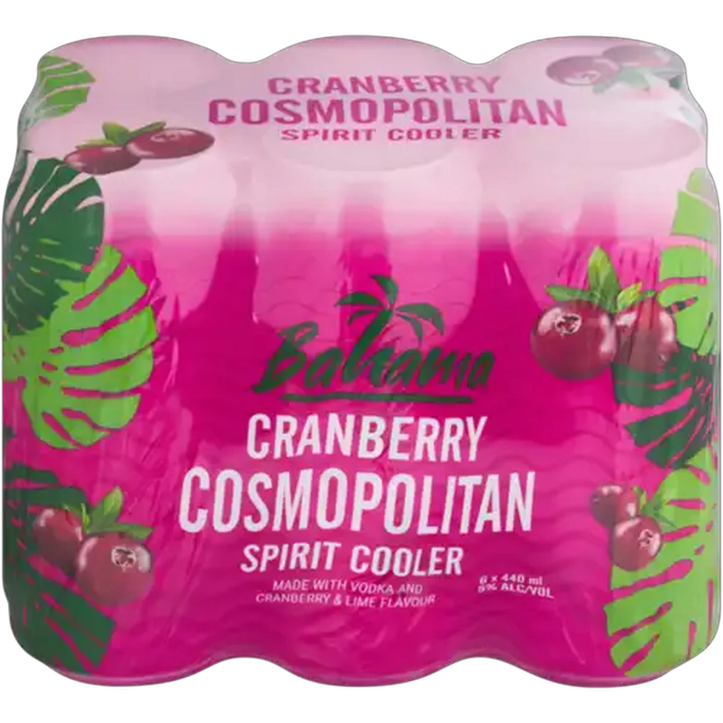 Image of Bahama Cranberry Cosmopolitan Spirit Cooler 6 x 440ml