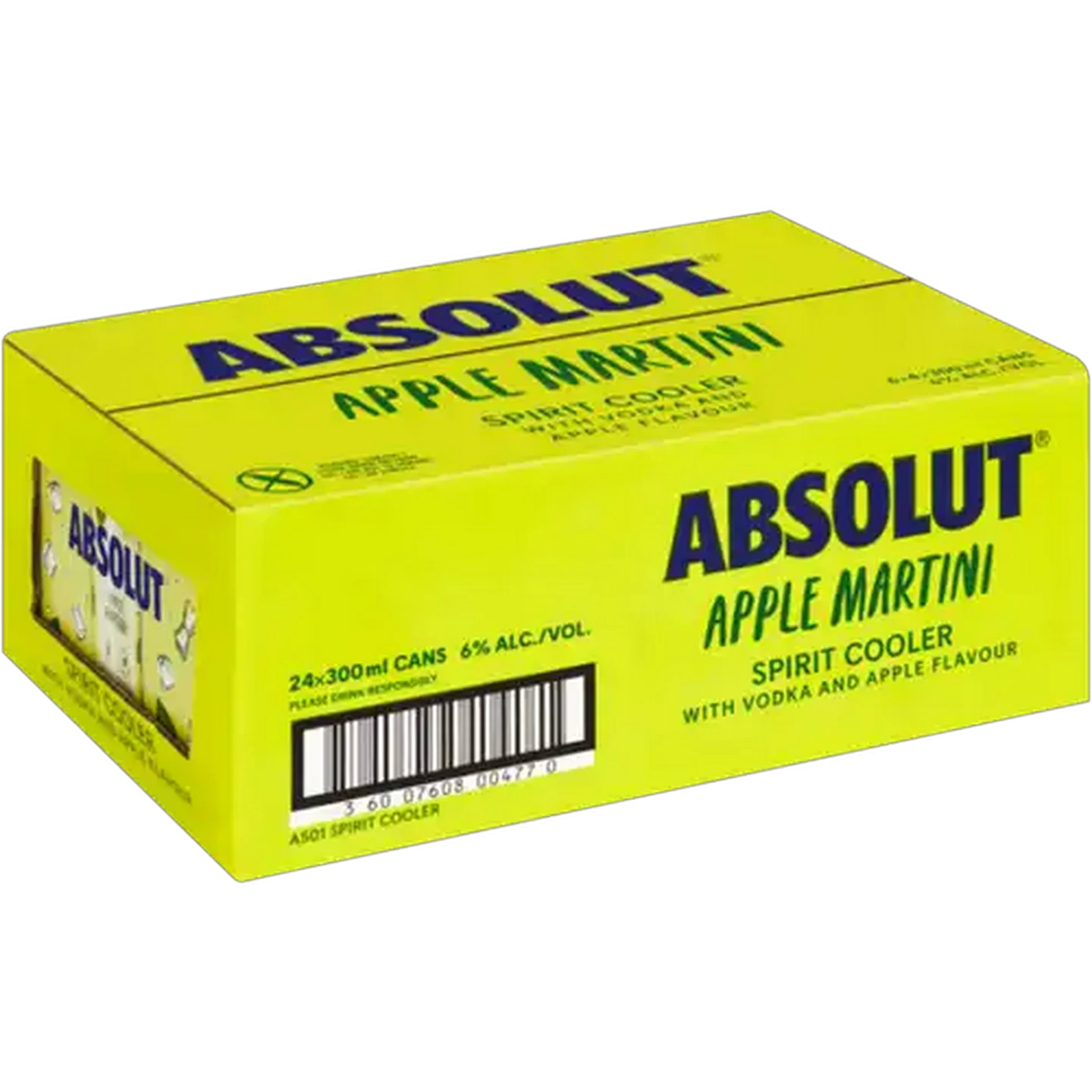 Image of Absolut Apple Martini Spirit Cooler 24 x 300ml