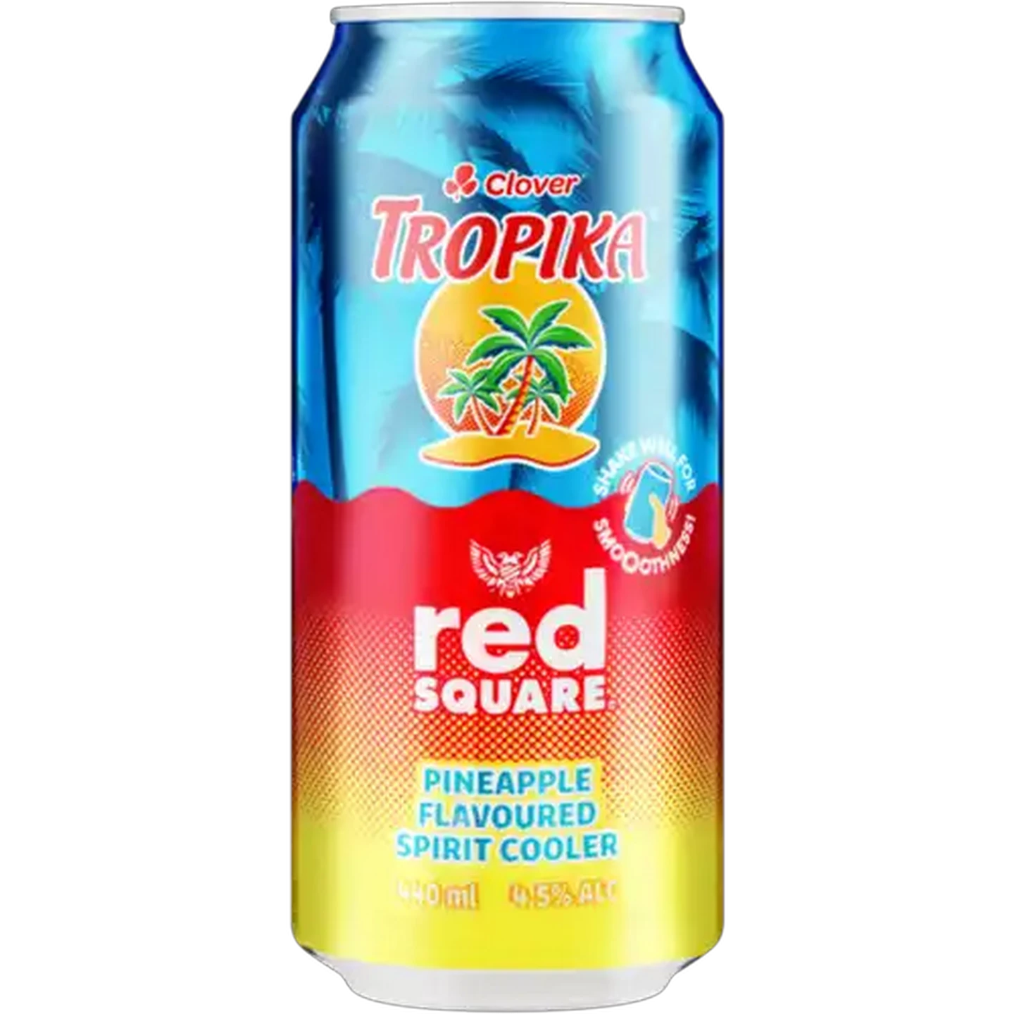 Image of Red Square Clover Pineapple Flavoured Tropika Spirit Cooler 440ml