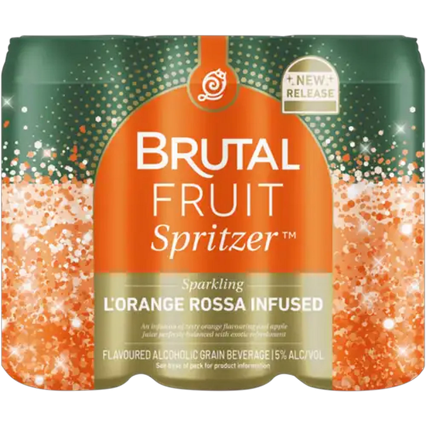 Image of Brutal Fruit Spritzer L'Orange Rossa Infused Sparkling Alcoholic Grain Beverage 6 x 500ml