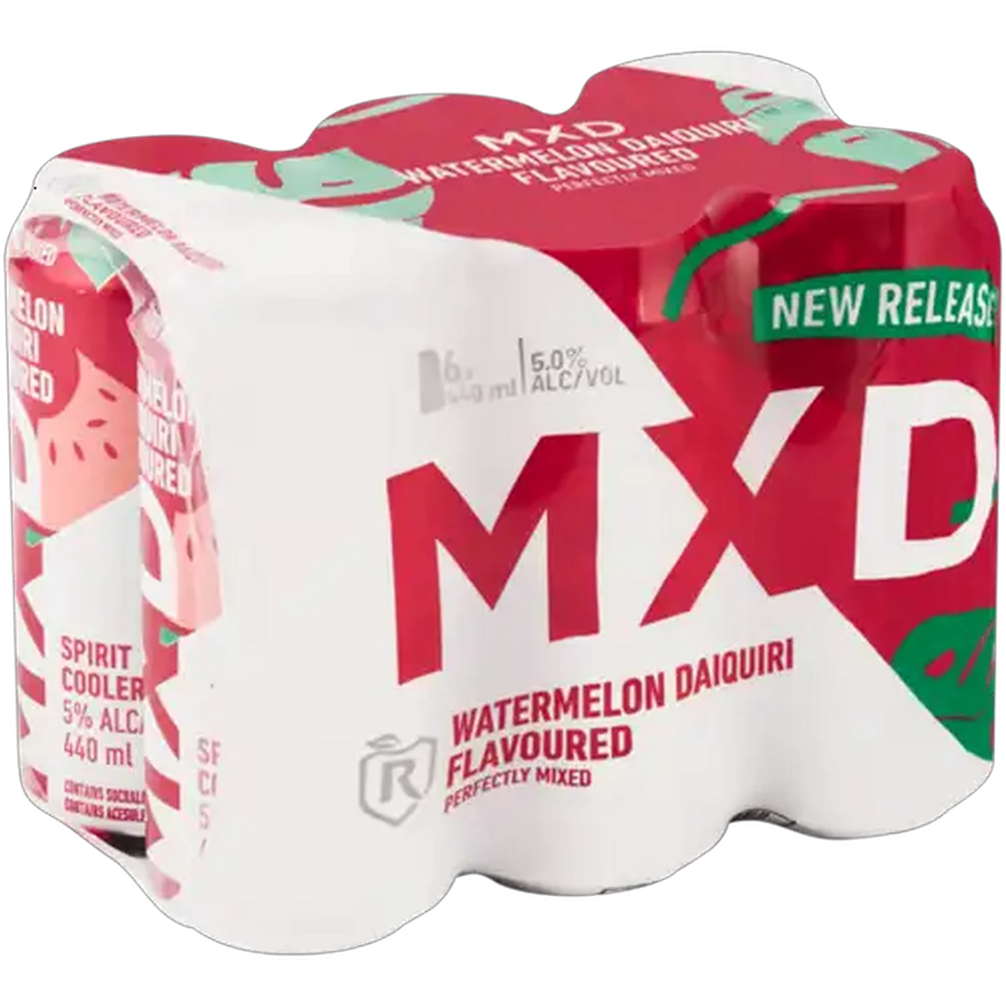 Image of MXD Watermelon Daiquiri Flavoured Spirit Cooler 6 x 440ml