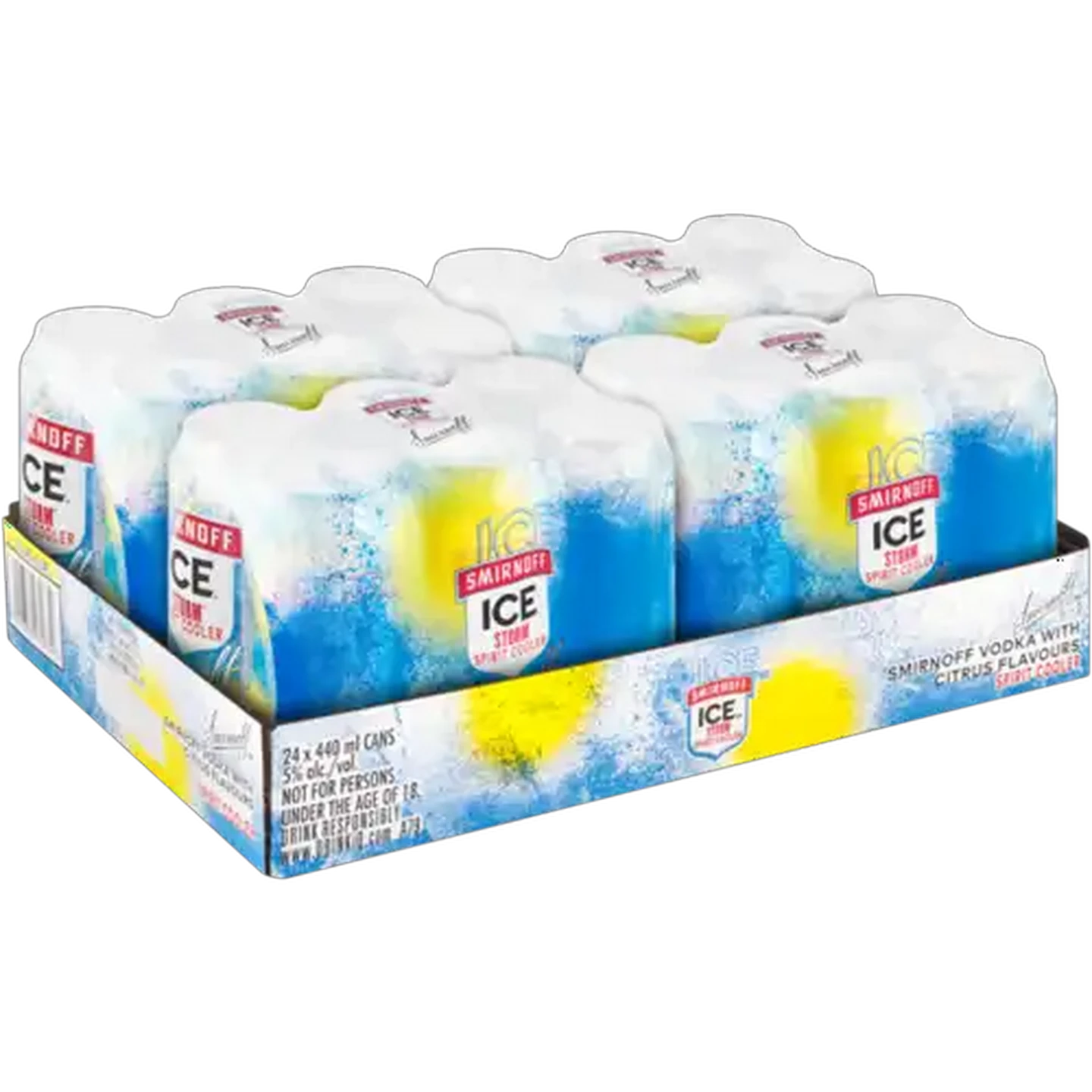 Image of Smirnoff Ice Storm Spirit Cooler 24 x 440ml