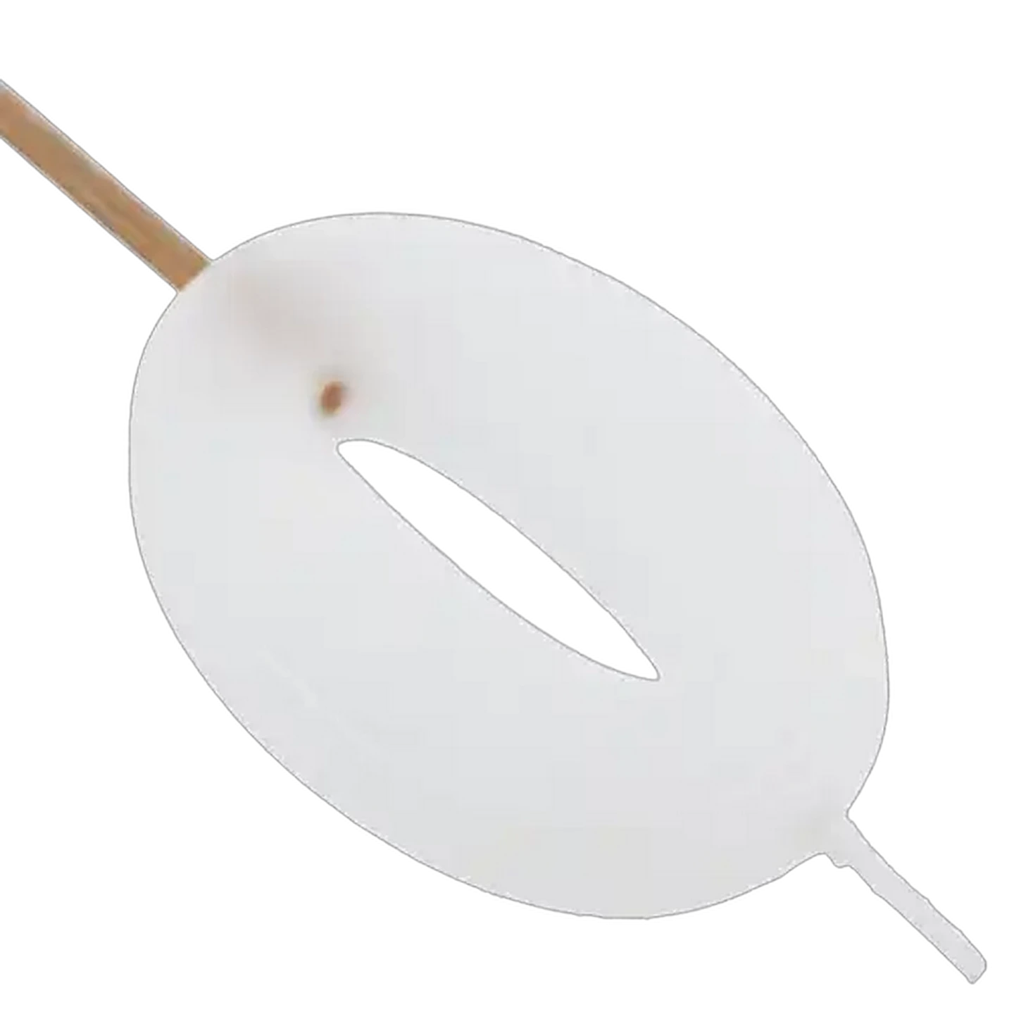 Image of Party Thingz White Number 0 Party Candle