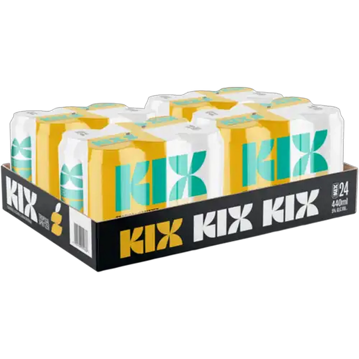 Image of KIX Passion Mango Flavour Tropical Spritzer Cans 24 x 440ml