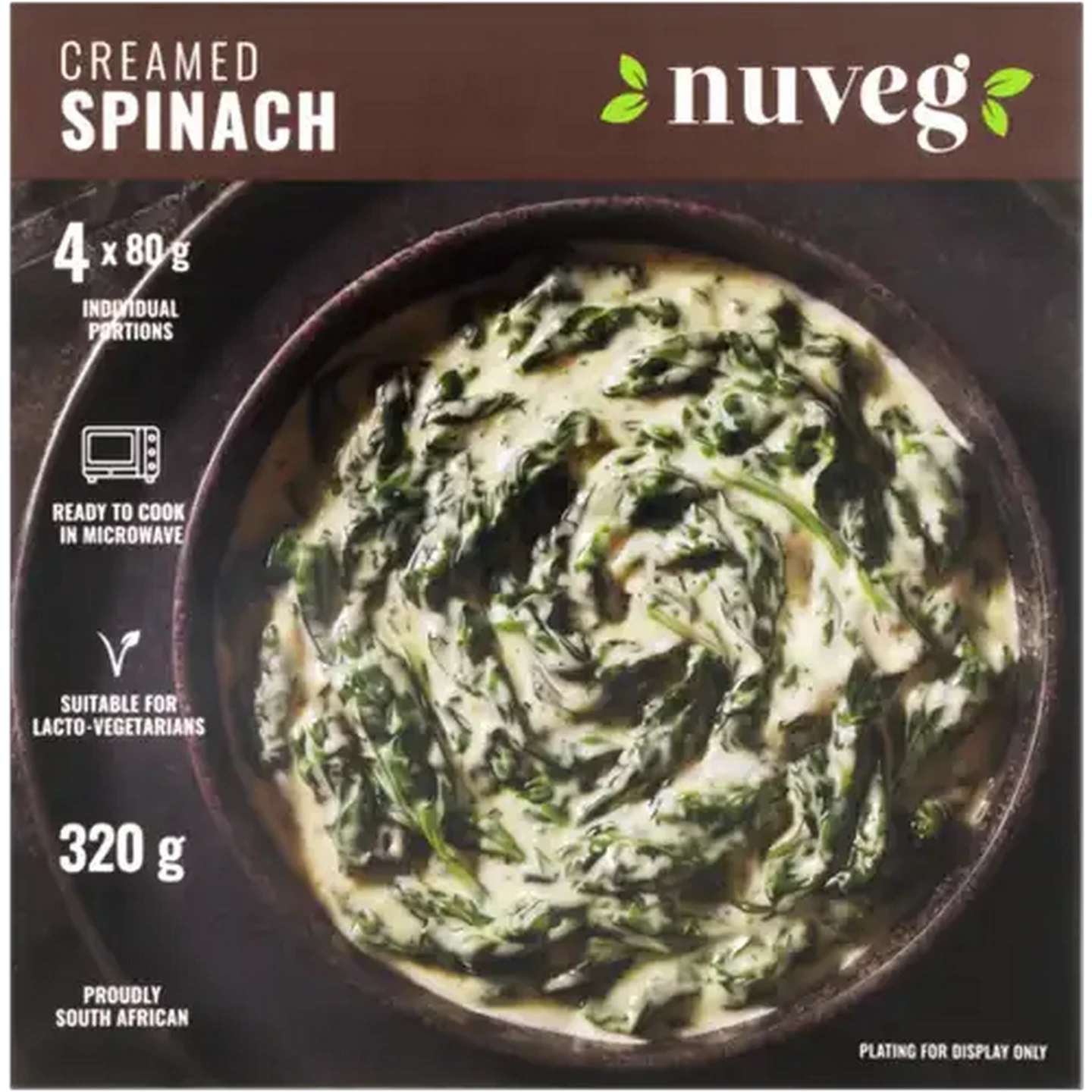 Image of Nuveg Frozen Creamed Spinach & Broccoli 320g