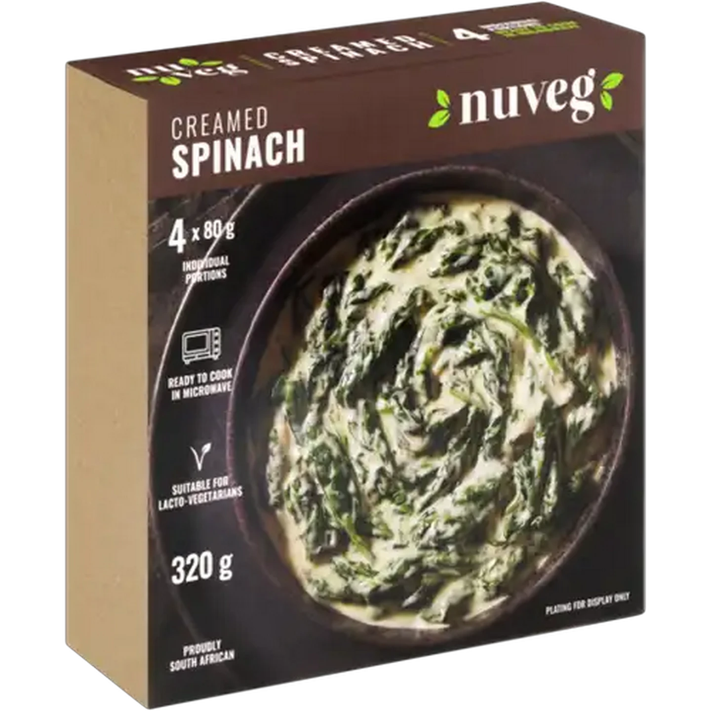 Image of Nuveg Frozen Creamed Spinach & Broccoli 320g