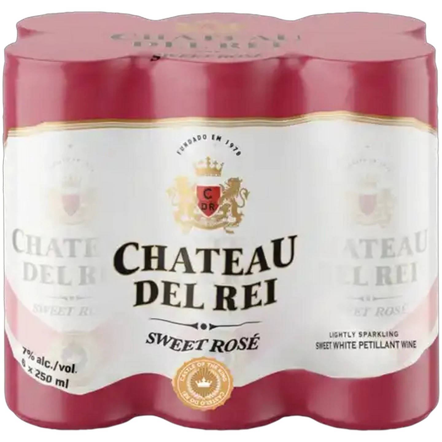 Image of Chateau Del Rei Sweet Rosé Cans 6 x 250ml
