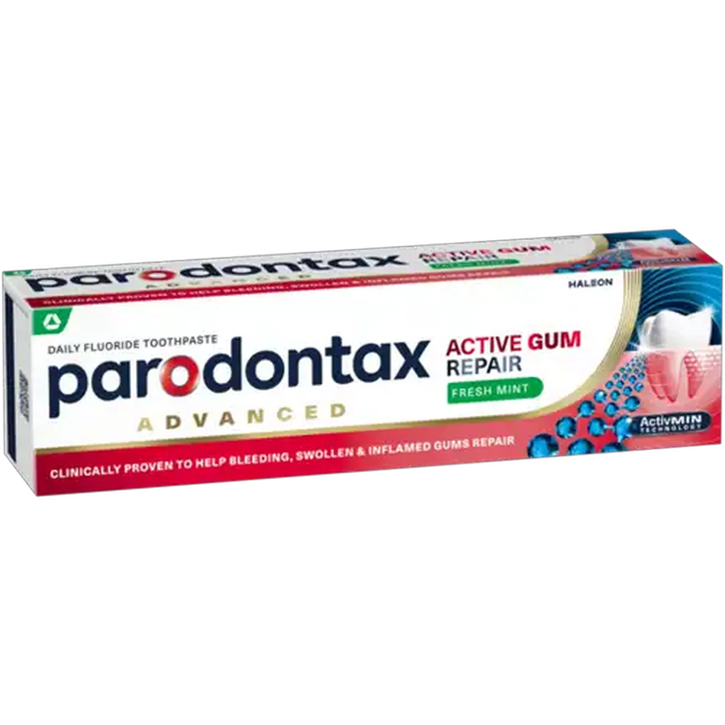 Image of Parodontax Active Gum Repair Fresh Mint Daily Fluoride Toothpaste 75ml