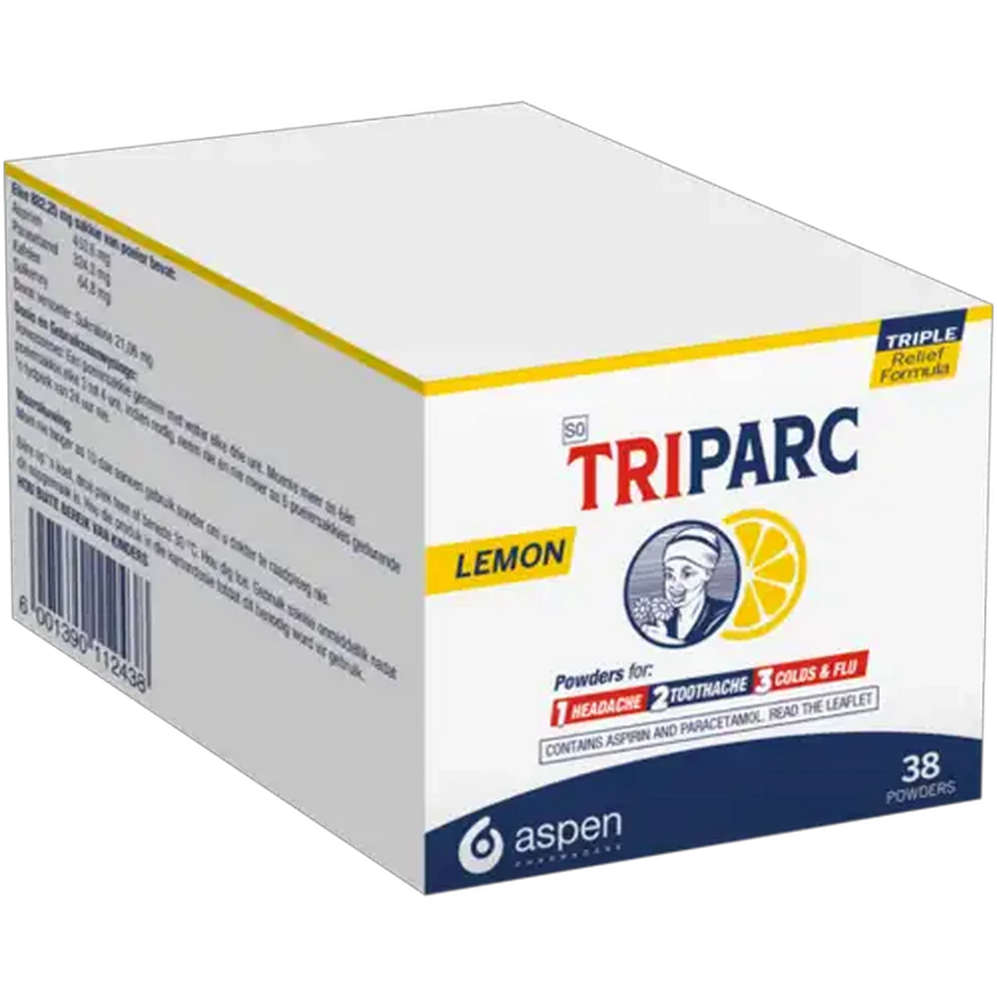 Image of TRIPARC Lemon Pain Relief Powder 38-Pack