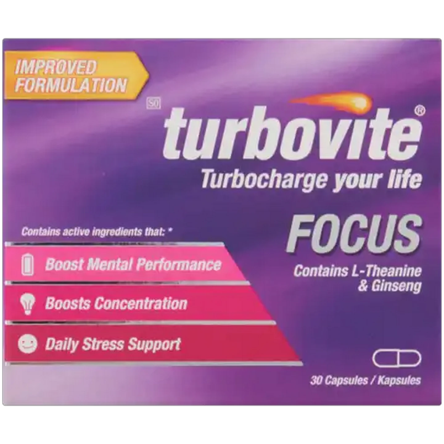 Image of Turbovite Focus Capsules 30 Pack