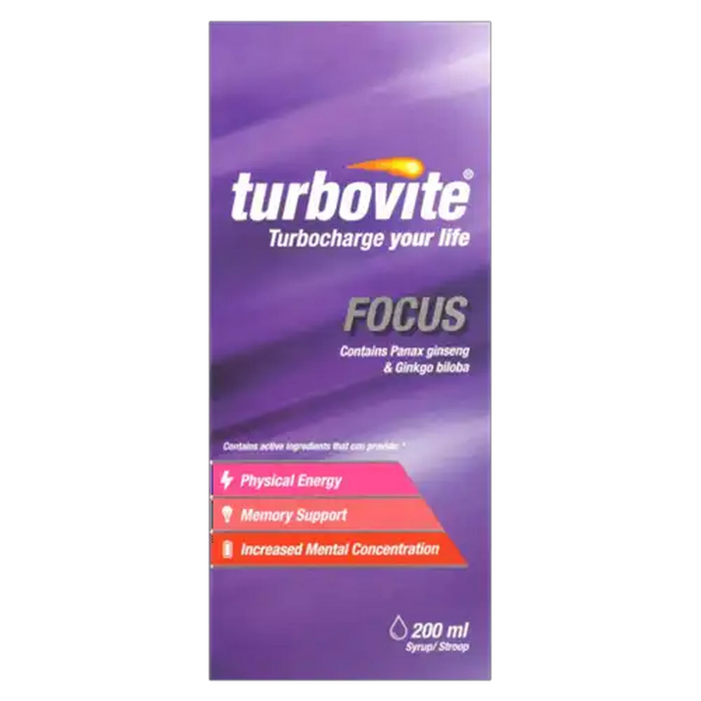 Image of Turbovite Focus Syrup 200ml