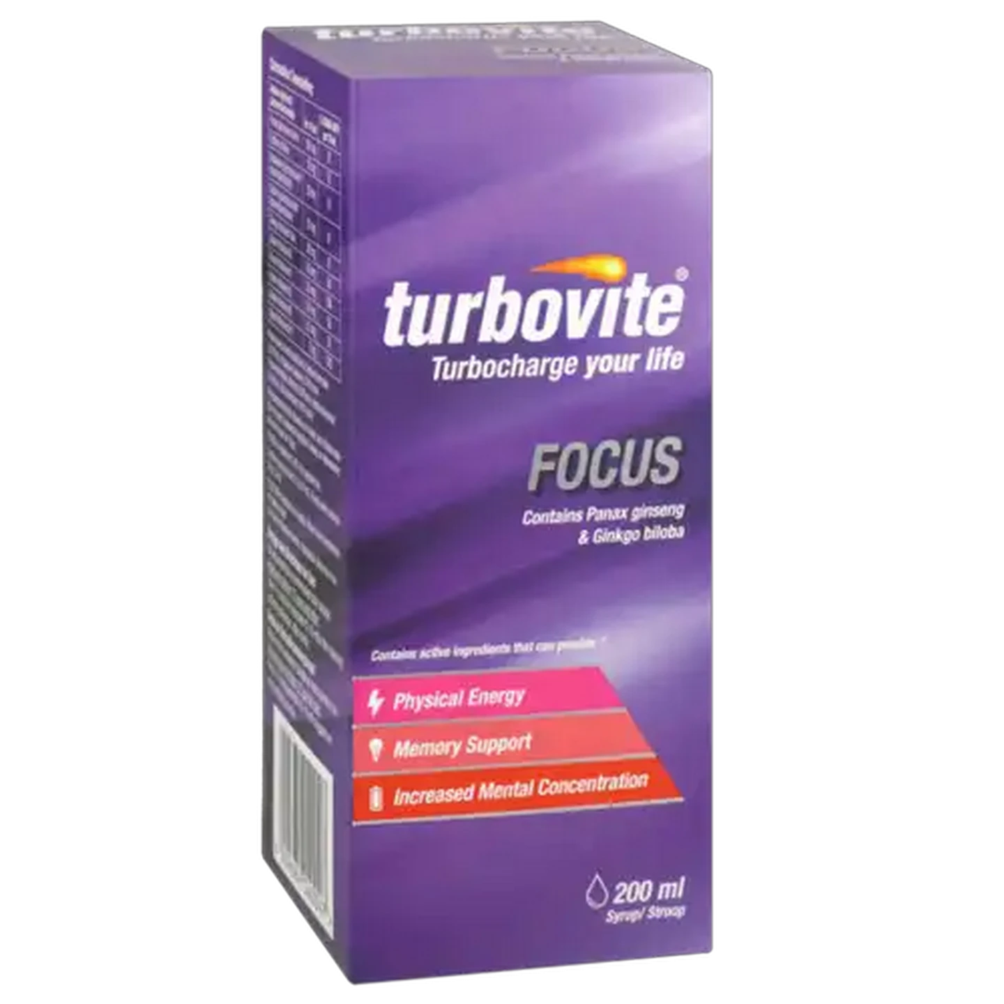 Image of Turbovite Focus Syrup 200ml