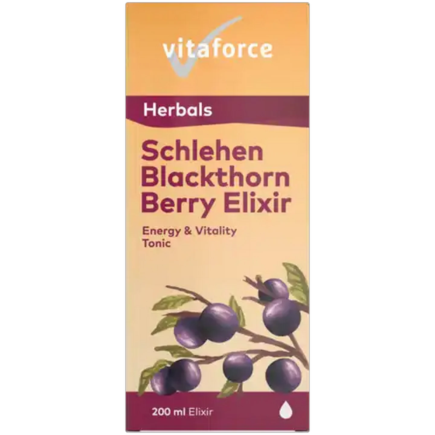 Image of Vitaforce Schlehen Blackthorn Berry Elixir 200ml