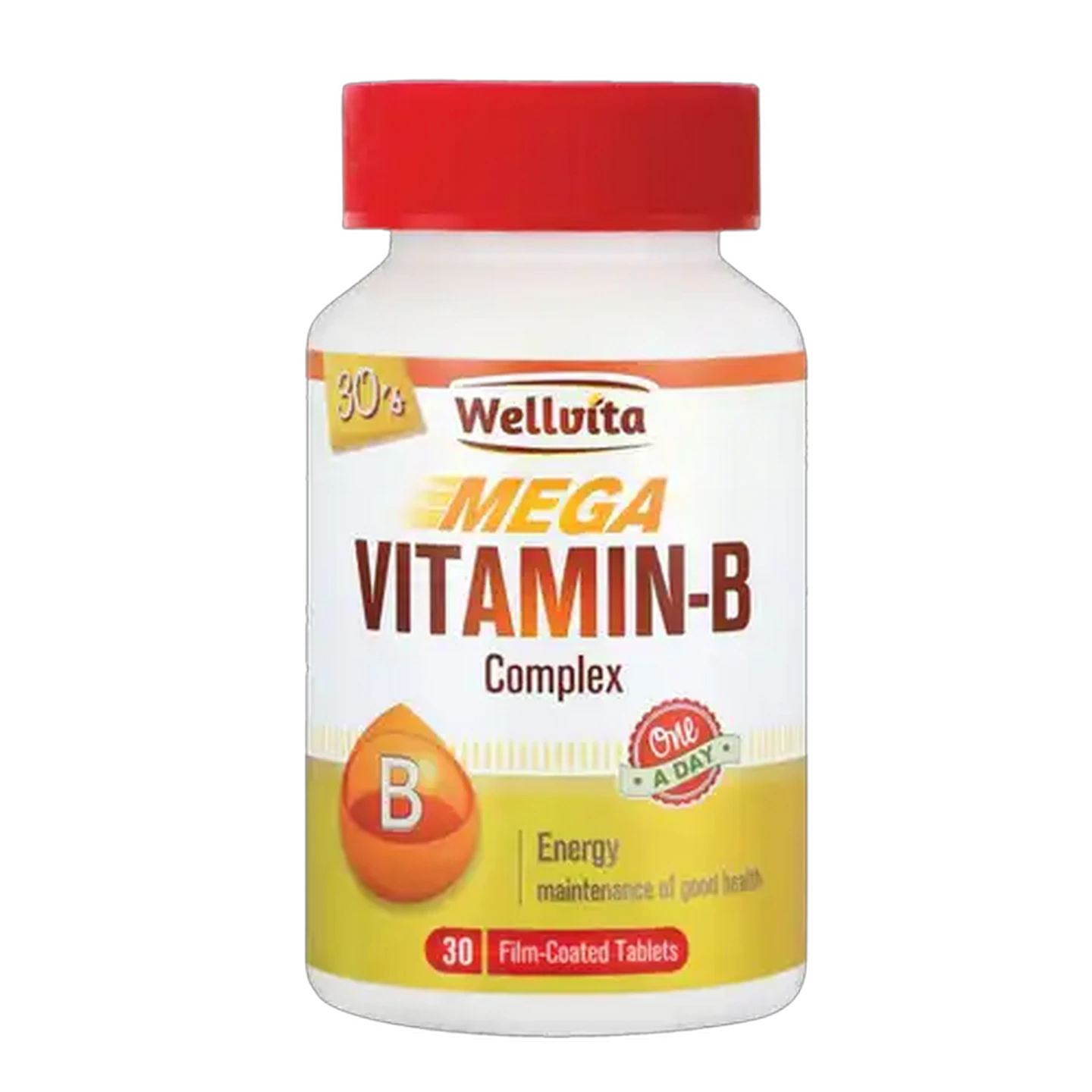 Image of Wellvita Vitamin B Complex Tablets 30 Pack