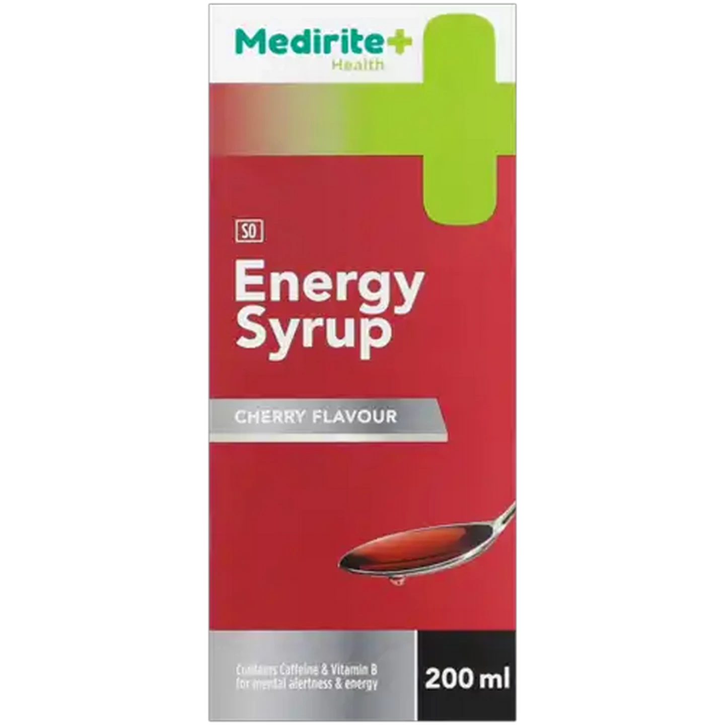 Image of Medirite Cherry Flavour Energy Syrup 200ml