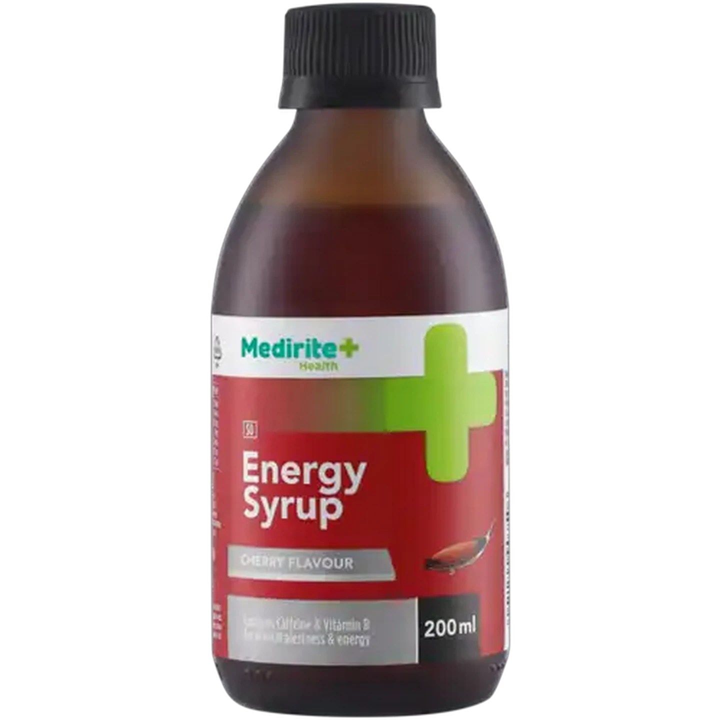 Image of Medirite Cherry Flavour Energy Syrup 200ml