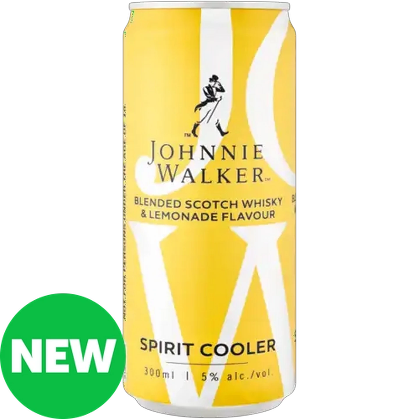 Image of Johnnie Walker Lemonade Flavour Blended Scotch Whisky Spirit Cooler Can 300ml
