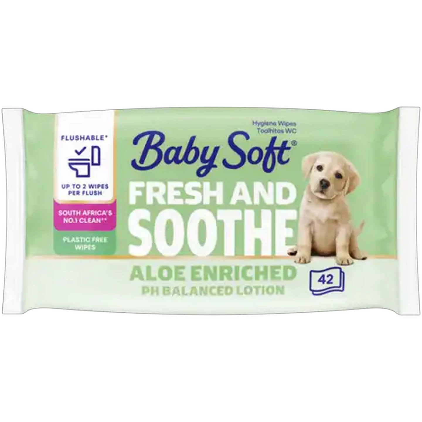 Image of Baby Soft Fresh and Soothe Hygiene Wipes 42 Pack