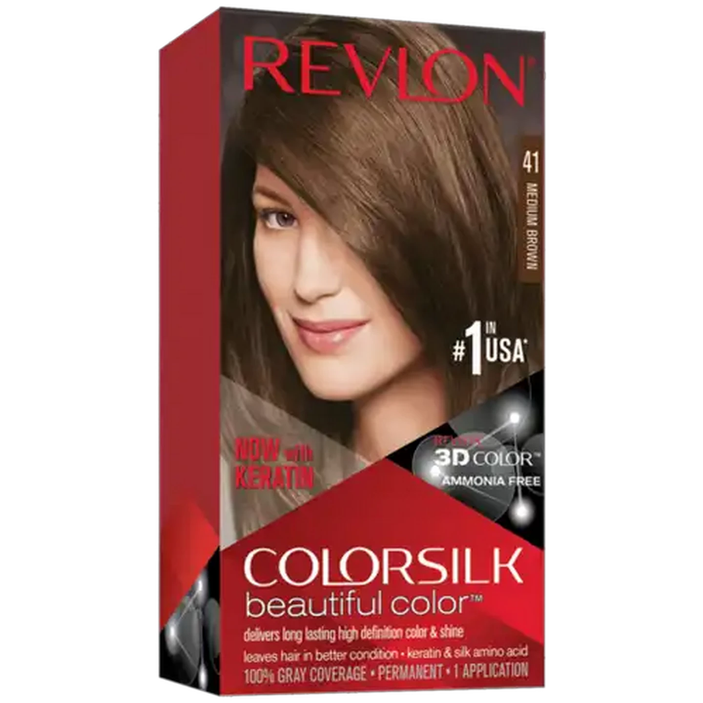 Image of Revlon Colorsilk Medium Brown Beautiful Color Permanent Hair Colour