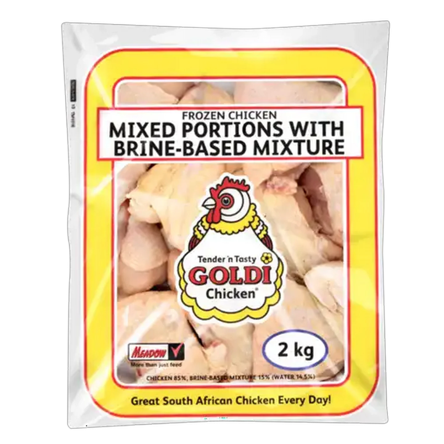 Image of Goldi Chicken Frozen Chicken Mixed Portions with Brine-Based Mixture 2kg