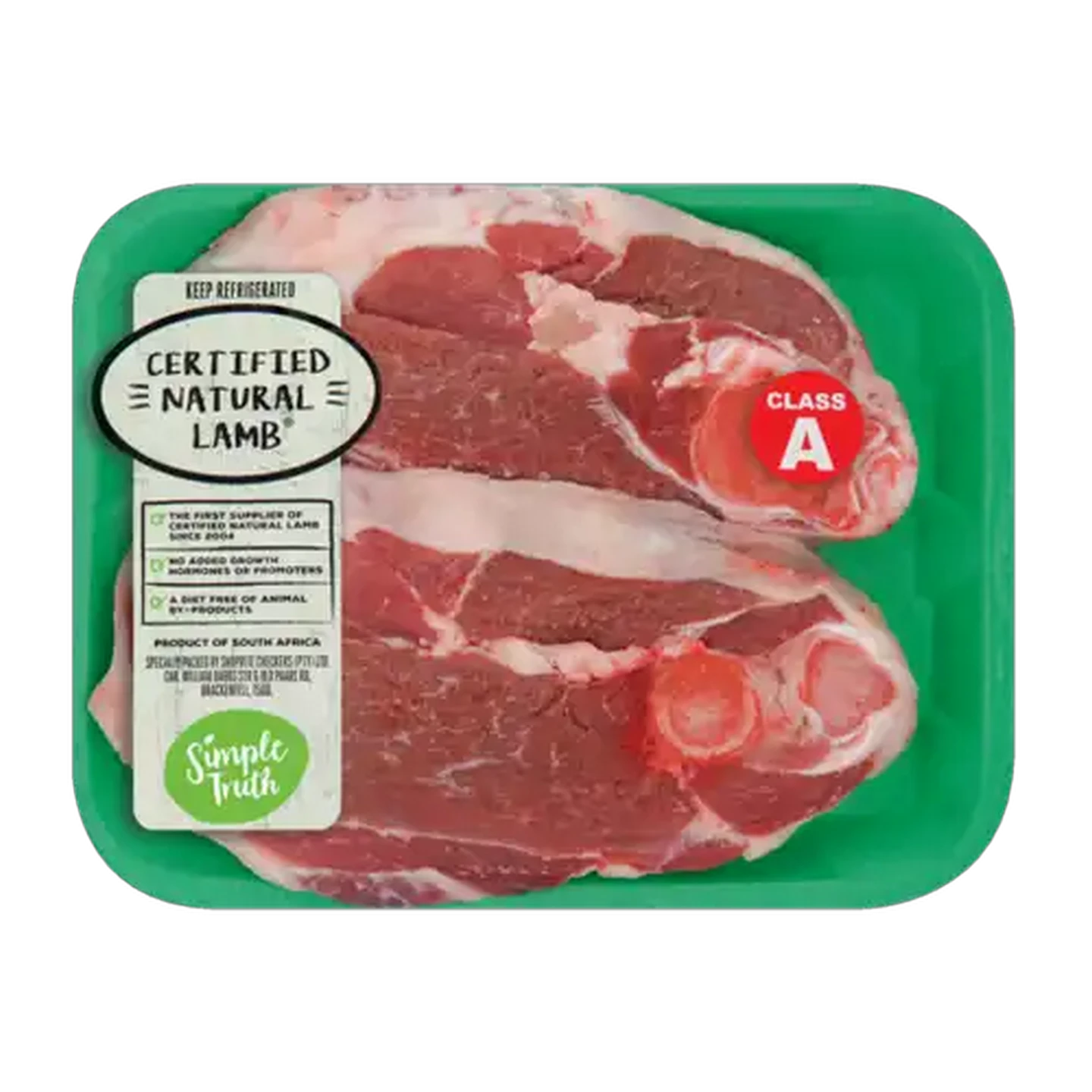 Image of Simple Truth Certified Natural Lamb Leg Chops Per kg