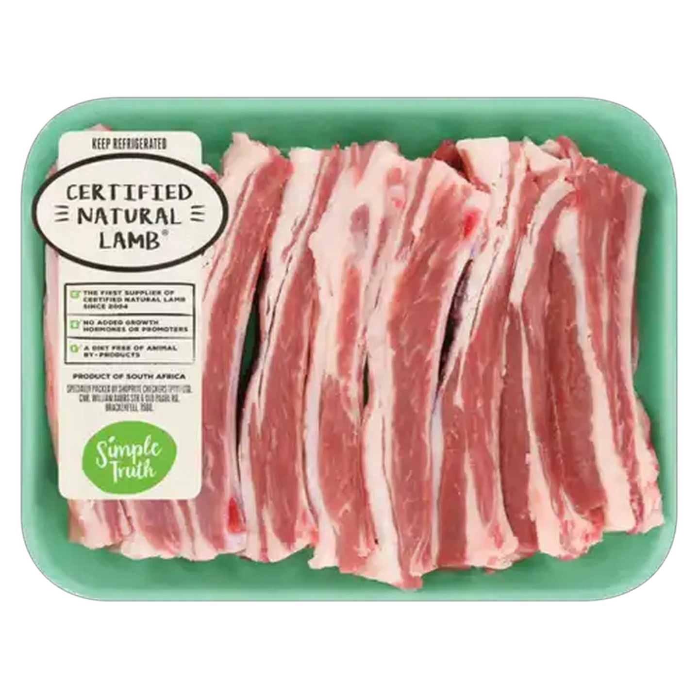Image of Simple Truth Certified Natural Lamb Riblets Per kg