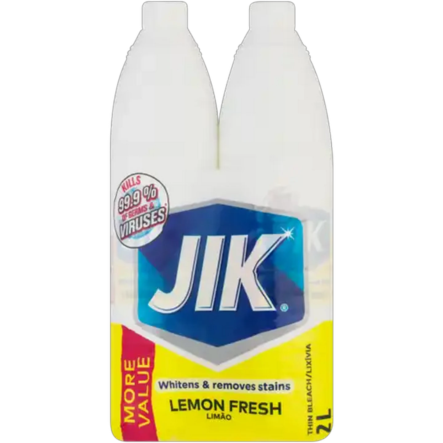 Image of JIK Lemon Fresh Thin Bleach 2 x 1L