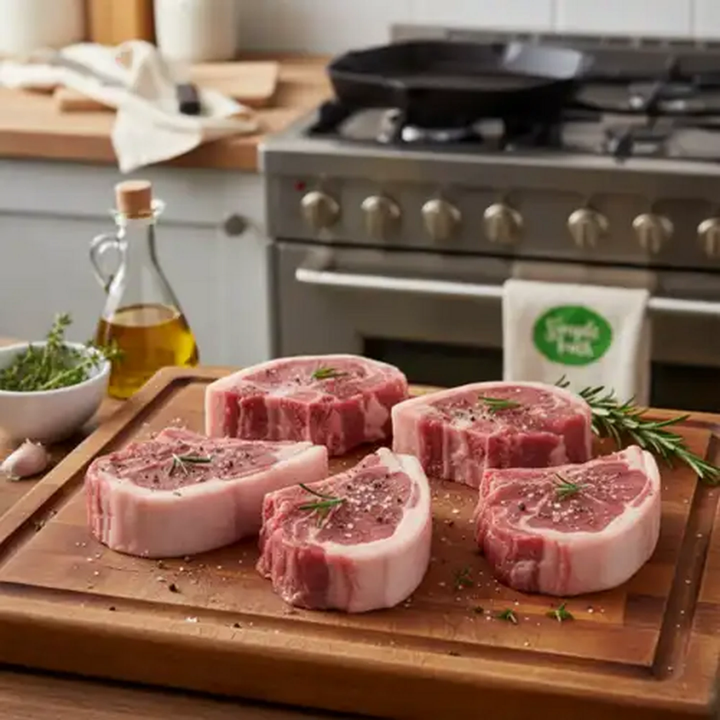 Image of Simple Truth Certified Natural Lamb Loin Chops Per kg