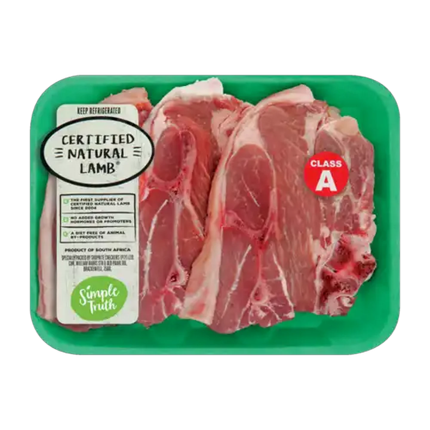 Image of Simple Truth Certified Natural Lamb Thick Rib Chops Per kg