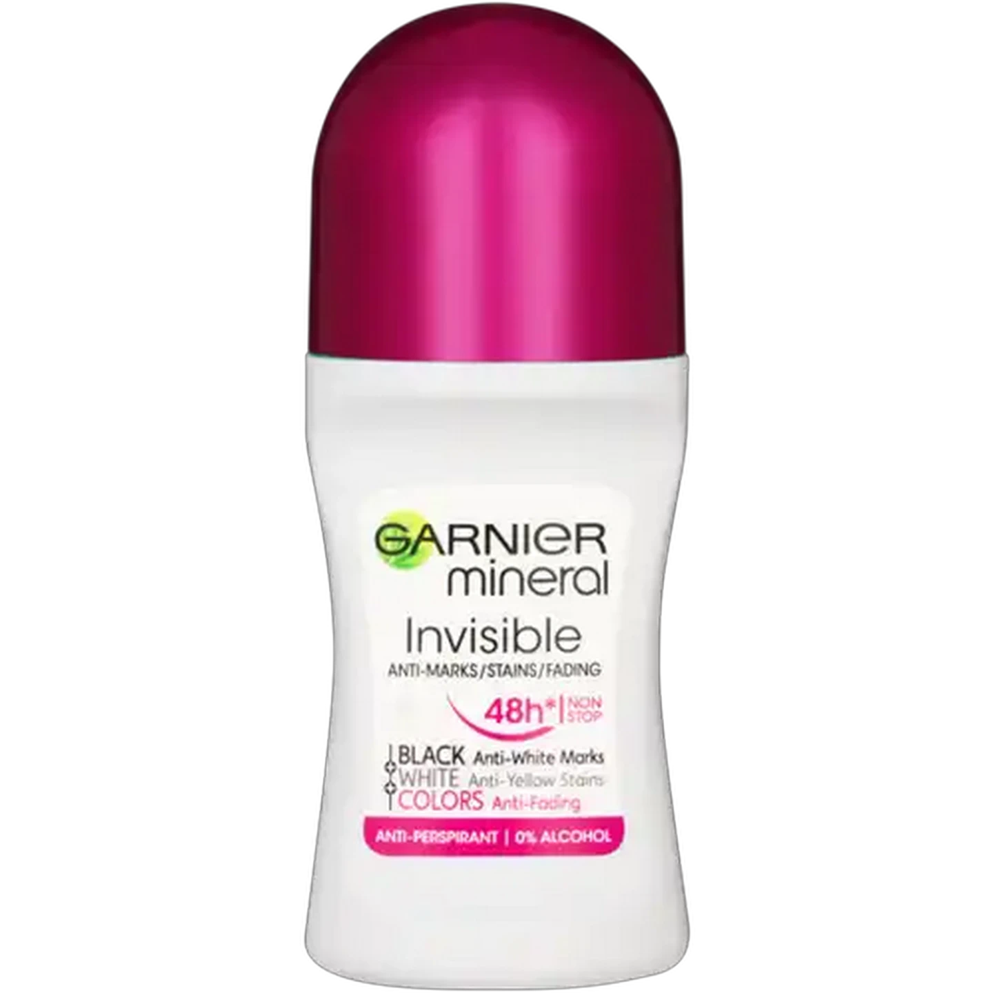 Image of Garnier Mineral Invisible Black & White Anti-Perspirant Roll-On 50ml