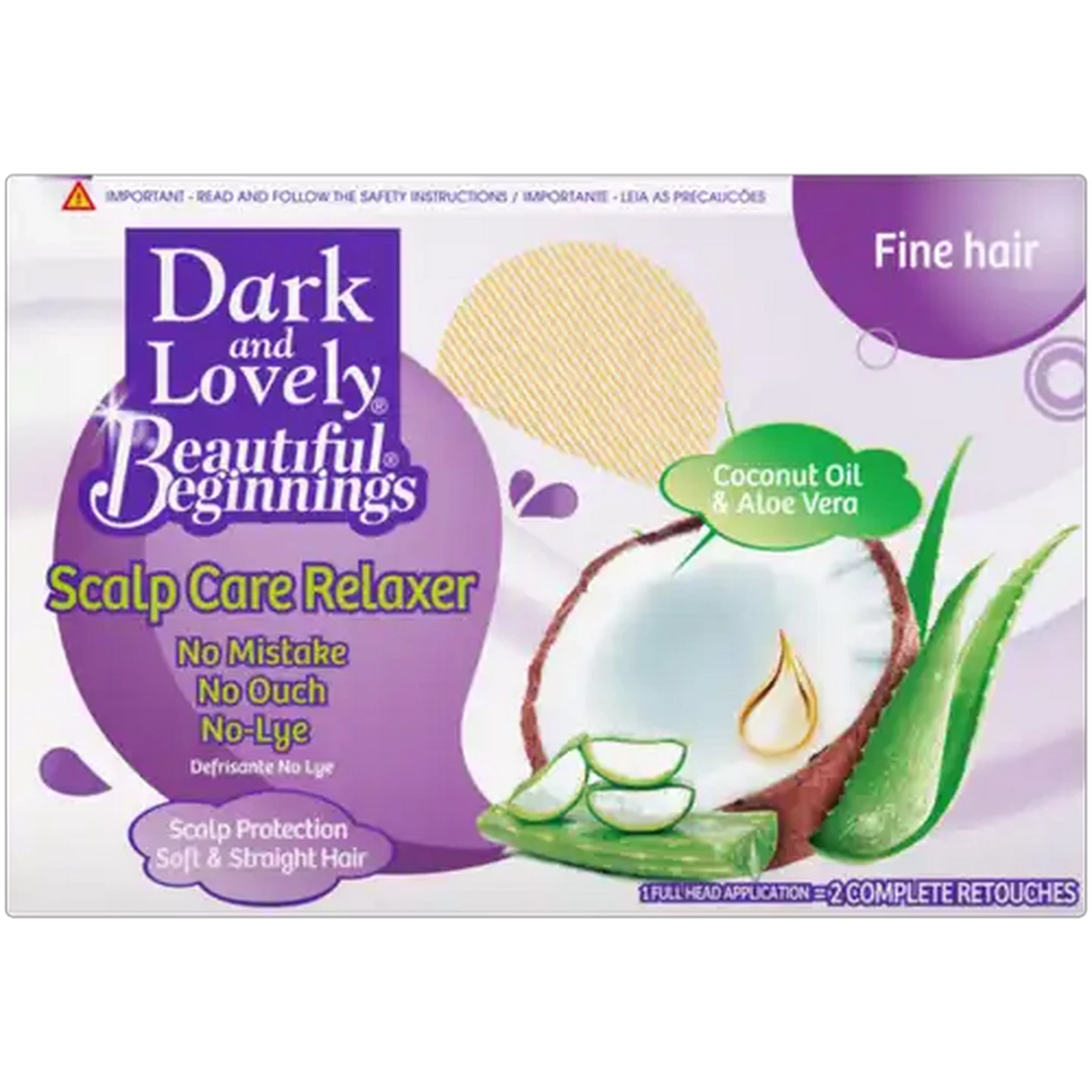 Image of Dark and Lovely Beautiful Beginnings Relaxer Kit