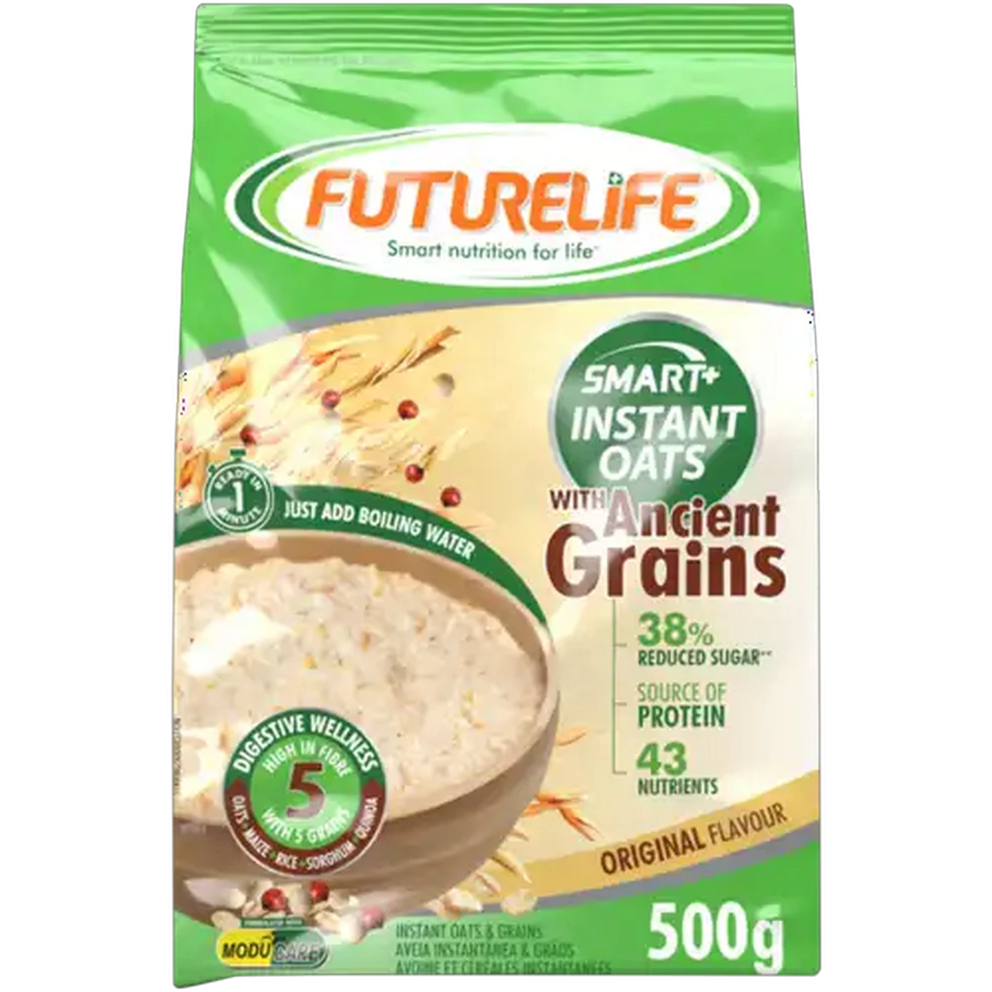 Image of FUTURELIFE Smart Original Flavour Instant Oats with Ancient Grains 500g
