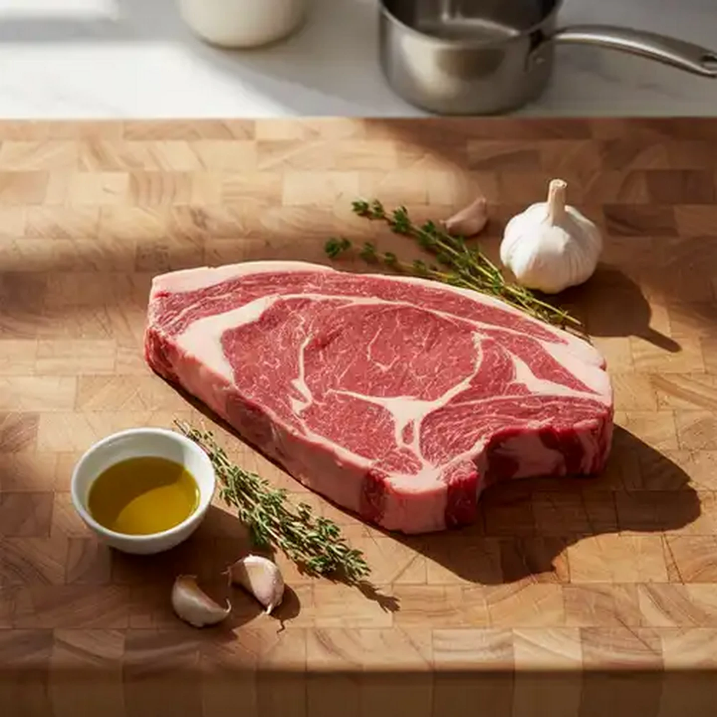 Image of Steakhouse Classic Man-Size On The Bone Beef Ribeye Steak Per kg