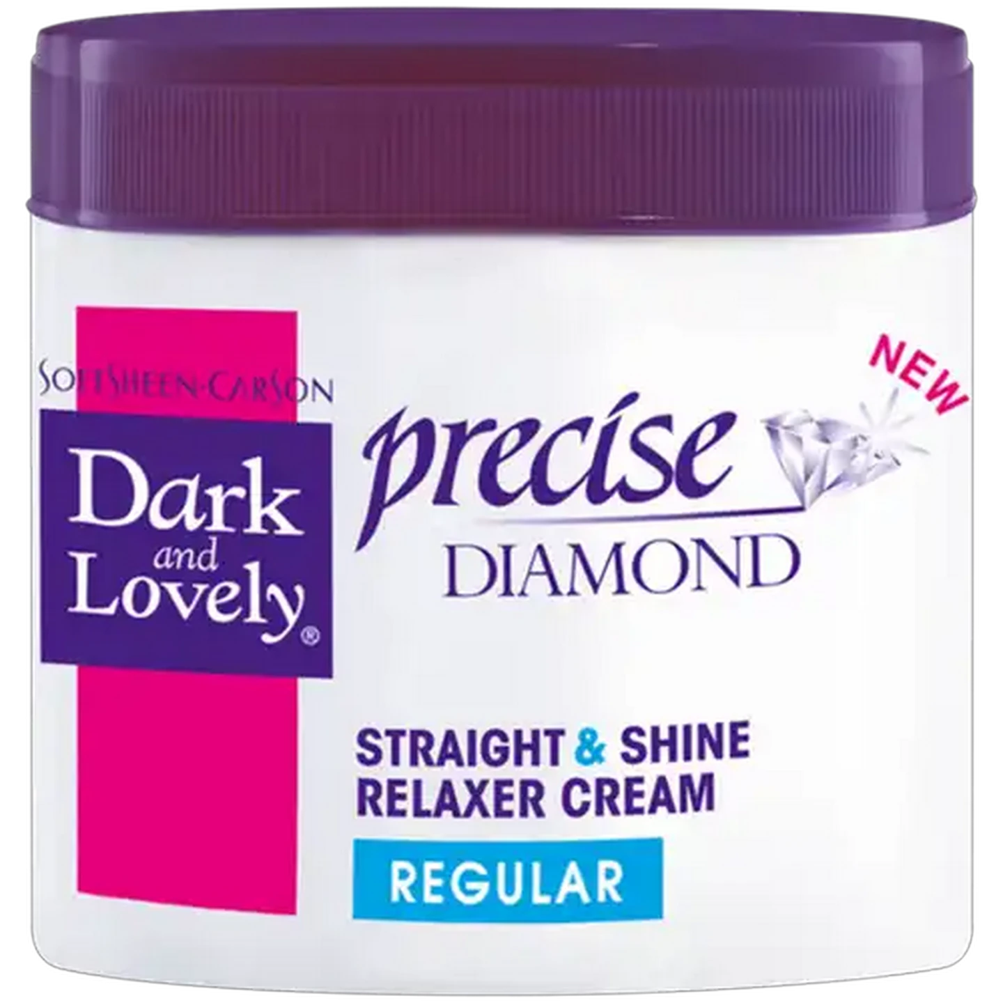 Image of Dark and Lovely Precise Diamond Regular Straight & Shine Relaxer Cream Tub 450ml