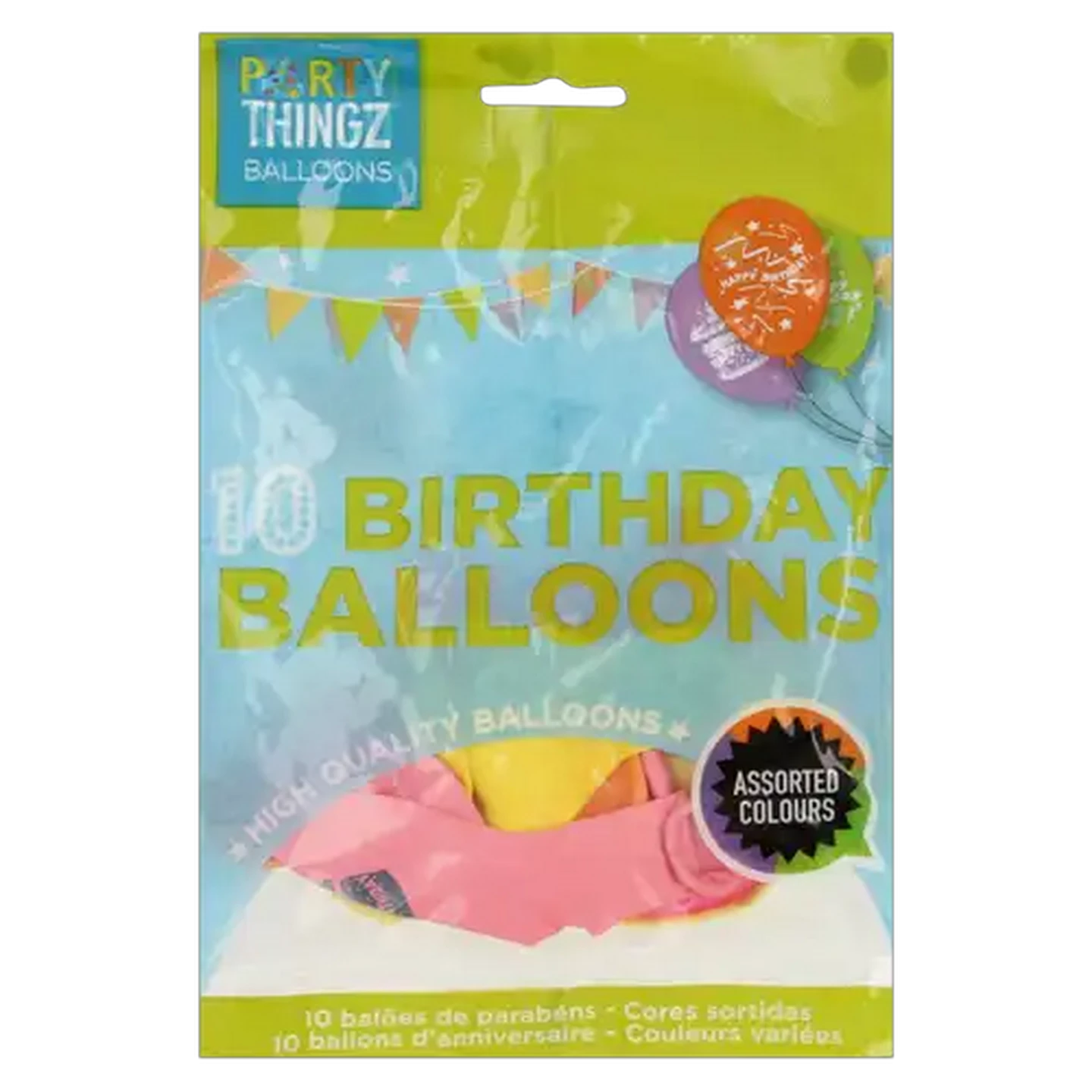 Image of Party Thingz High Quality Round Printed Balloons 10-Pack