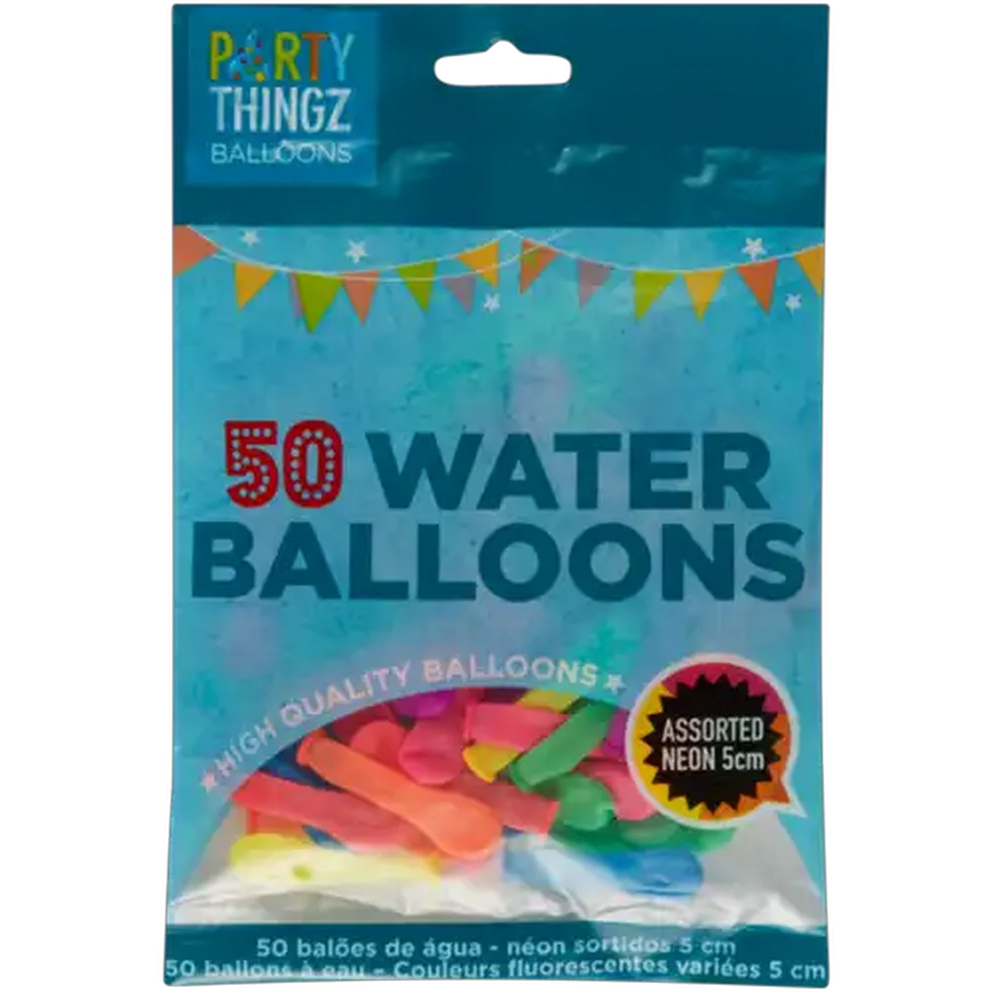 Image of Party Thingz Neon Water Balloons 50-Pack