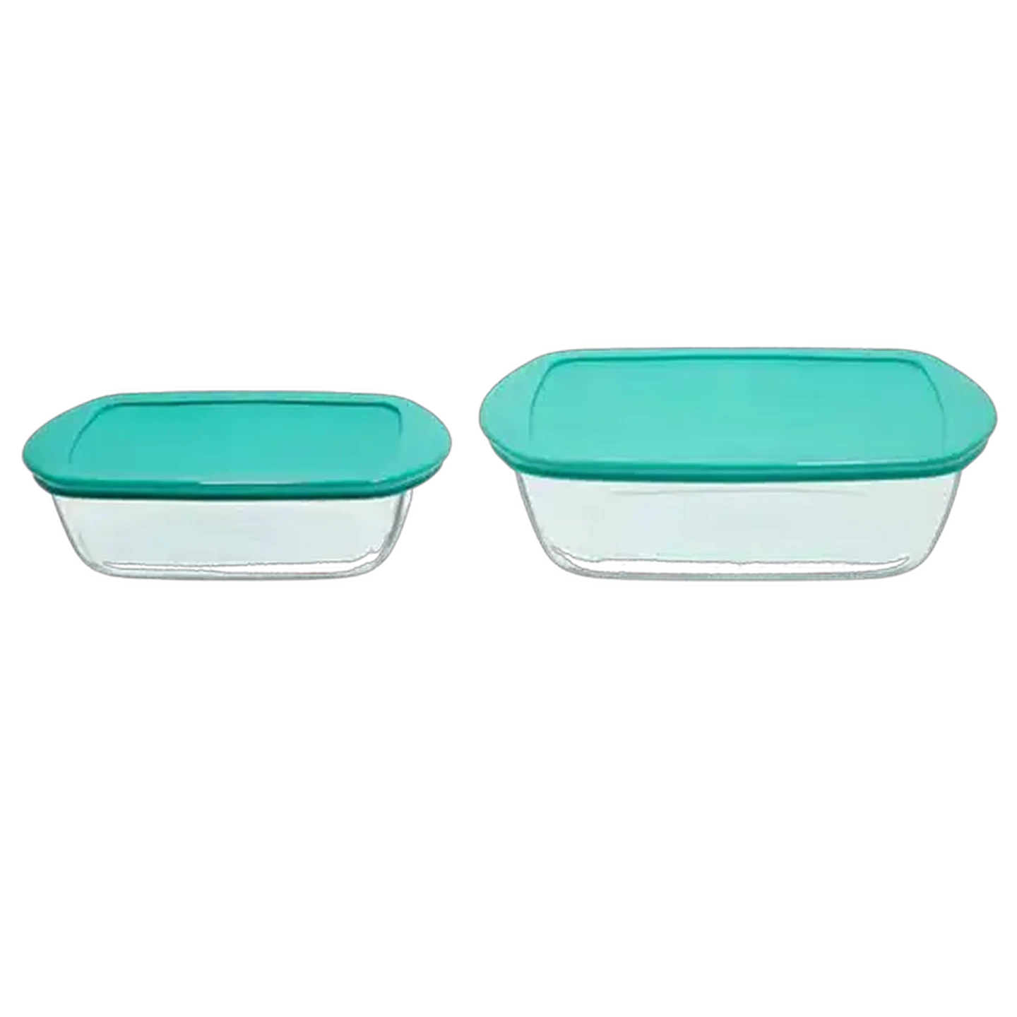 Image of Pyrex Glass Cook & Store Container Set 2-Piece (Colour May Vary)