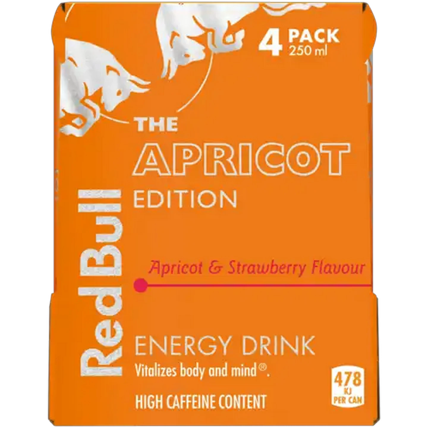 Image of Red Bull The Apricot Edition Apricot & Strawberry Flavour Energy Drink 4 x 250ml