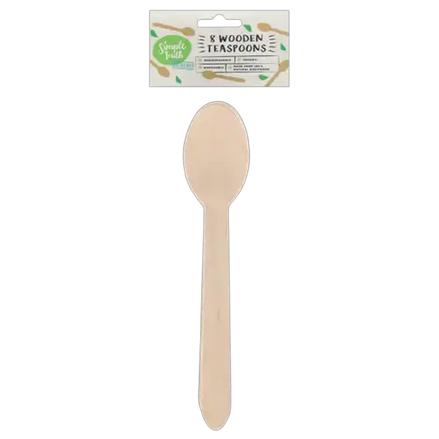 Image of Simple Truth Wooden Teaspoons 8-Pack
