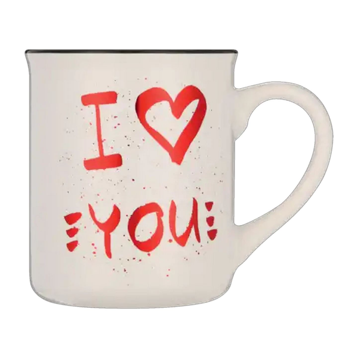 Image of Enamel Heart Look Mug Coffee