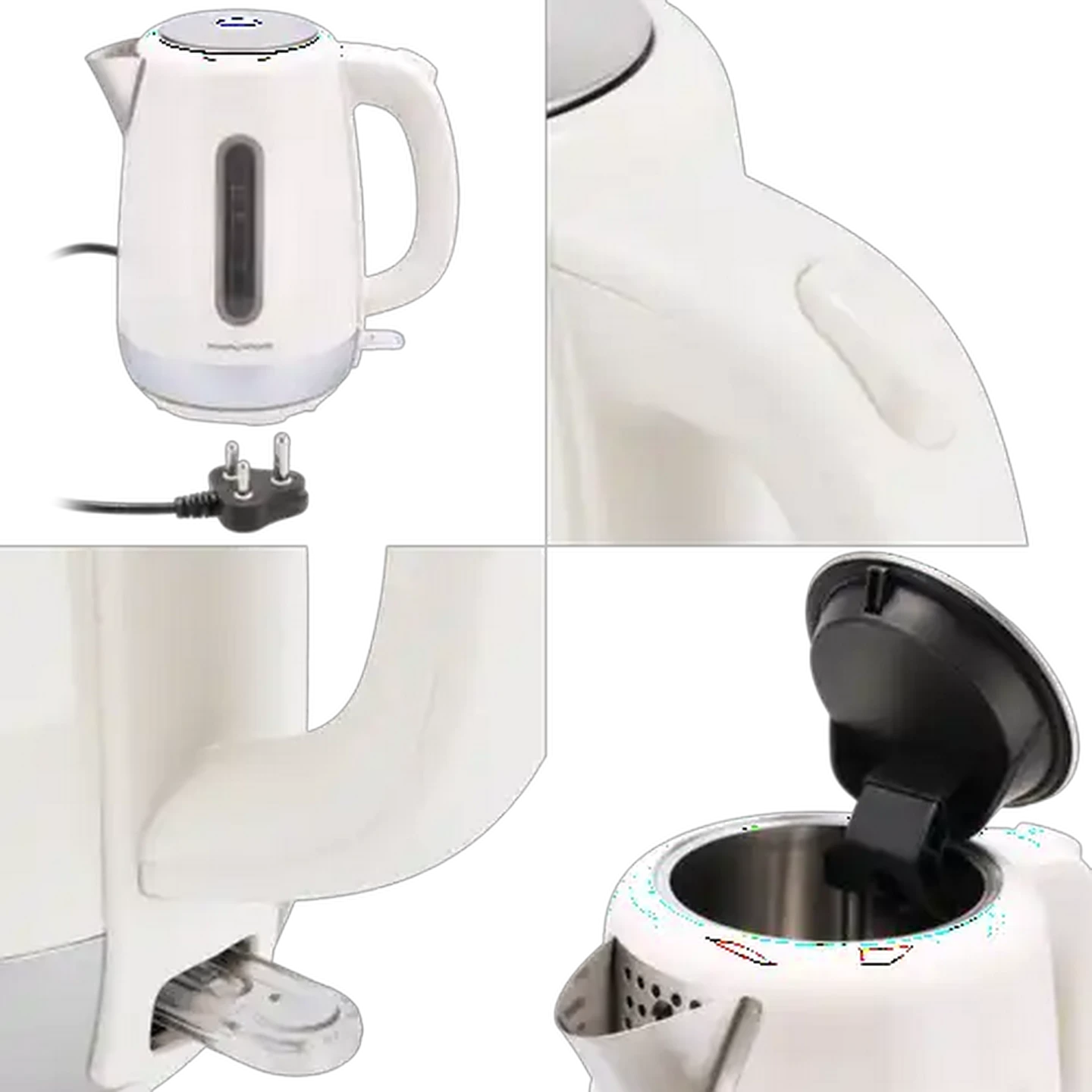 Image of Morphy Richards Cream Equip Cordless Kettle 1.7L