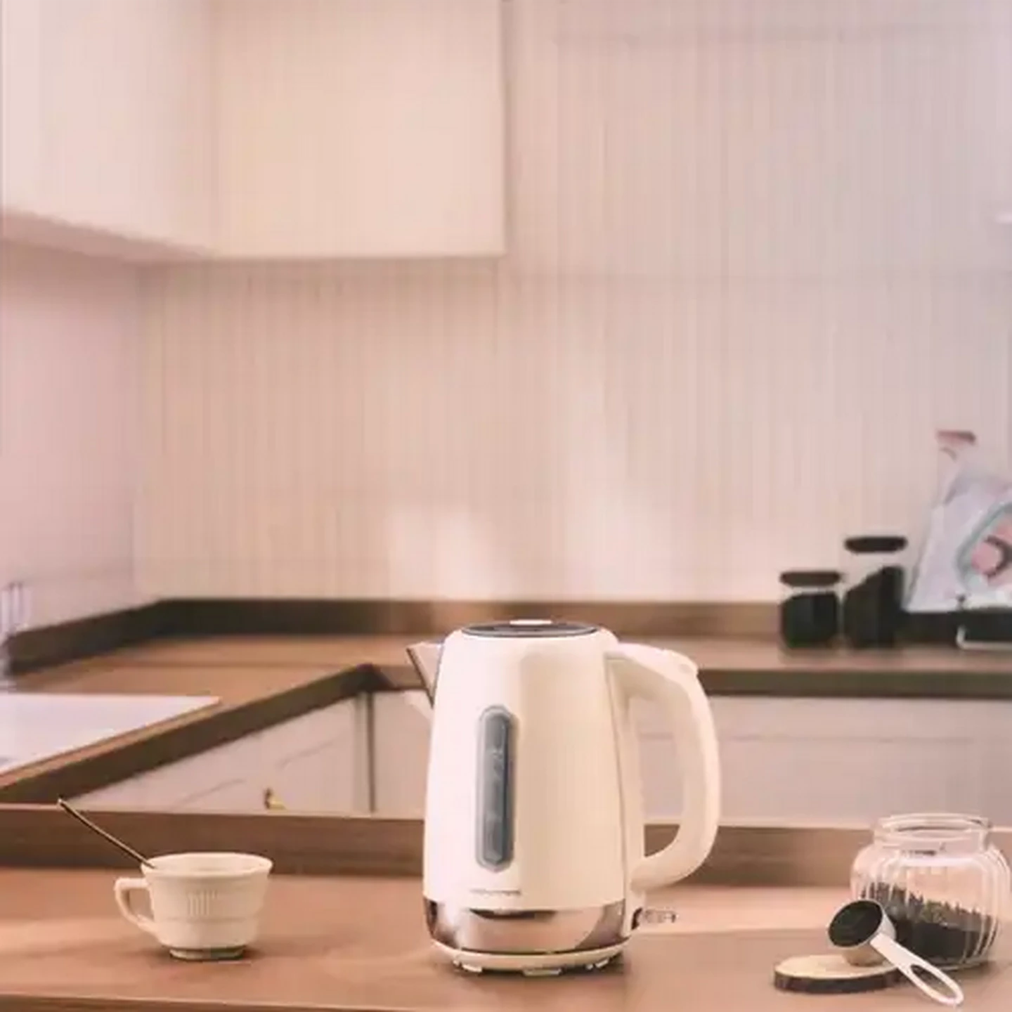 Image of Morphy Richards Cream Equip Cordless Kettle 1.7L