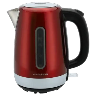 Morphy Richards Stainless Steel Red Equip Cordless Jug Kettle 1.7L