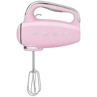 Smeg Glossy Pastel Pink Retro Hand Mixer 250W